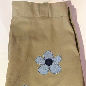 Dickies with denim flowers